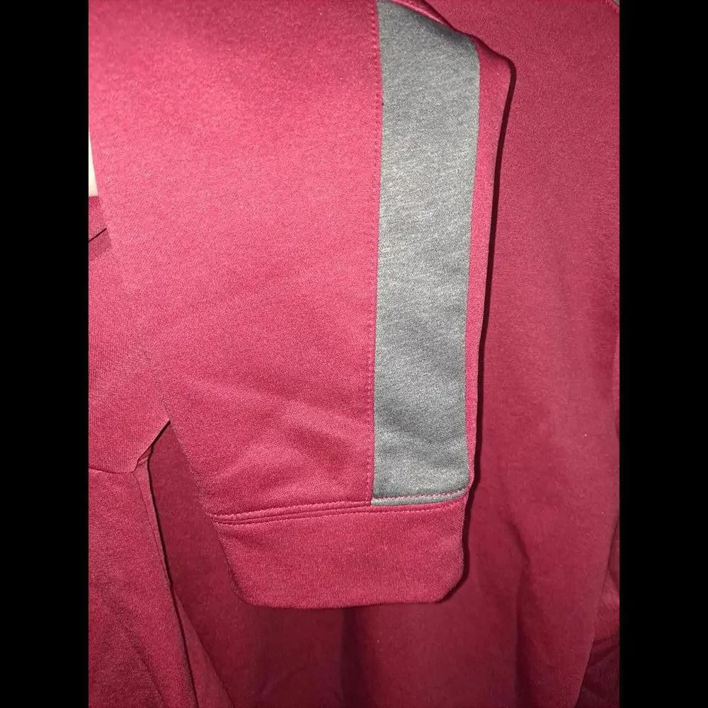 Callaway 1/4 Zip Red‎ and Gray Sweatshirt Size Large